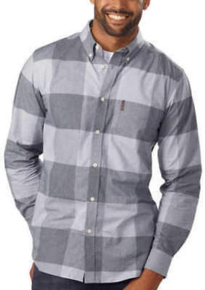 Мужская тканая рубашка Ben Sherman с коротким рукавом, средний размер.