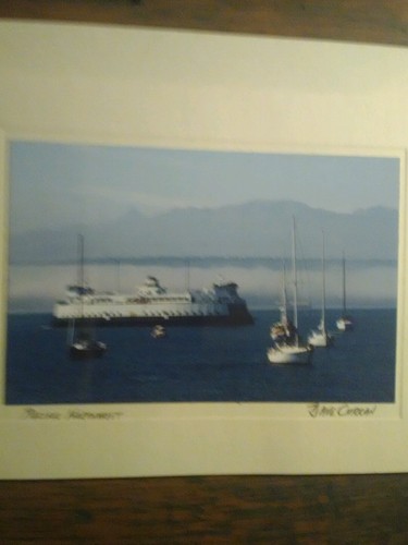 WASHINGTON STATE FERRIES GREETING CARD KLICKITAT PUGET SOUND FERRY WA - Picture 8 of 8