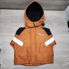 Vintage 2T Texas Longhorn Winter Coat Hood Outerstuff NCAA Toddler Puffer