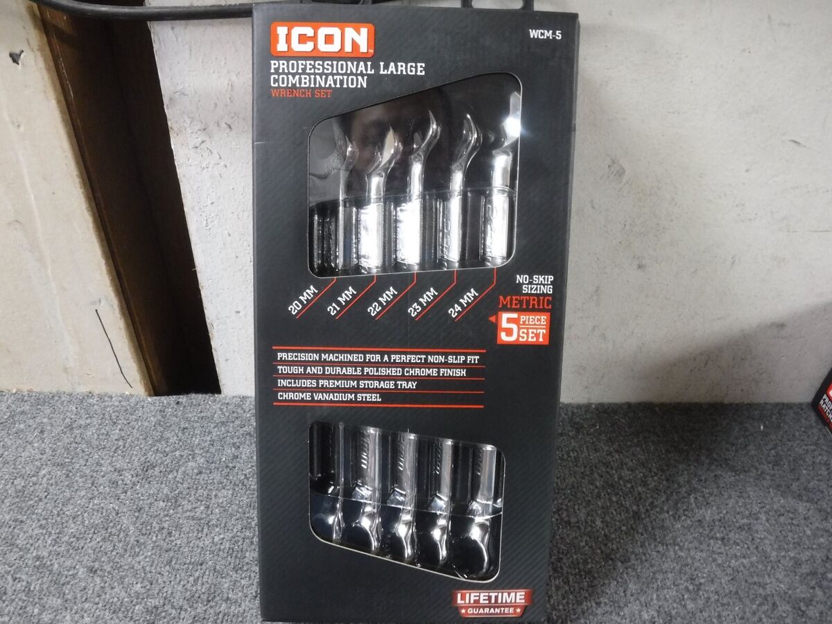 Metric X-Large Combination Wrench Set (5-Piece) Metric X-Large Combination Wrench Set (5-Piece)