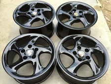 18 New Black Oem Original Factory Porsche Turbo Twist Wheels Rim Boxster Cayman 18 New Black Oem Original Factory Porsche Turbo Twist Wheels Rim Boxster Cayman