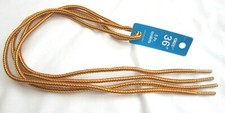 Premium 36" Bronze/Yellow Braided Work Rockabilly Punk Shoelaces 4 Halloween-New