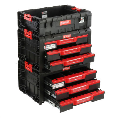 Set bestehend aus 2 x Dreifach-Werkzeugschublade + Box H 62cm, modulares Set PRO