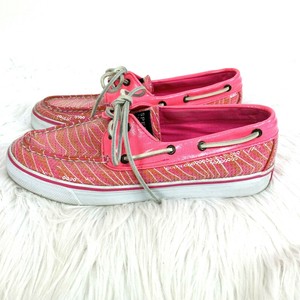 pink boat shoes womens