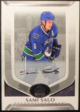 2020-21 20/21 SP Signatures Edition Legends Silver Script #141 Sami Salo Canucks