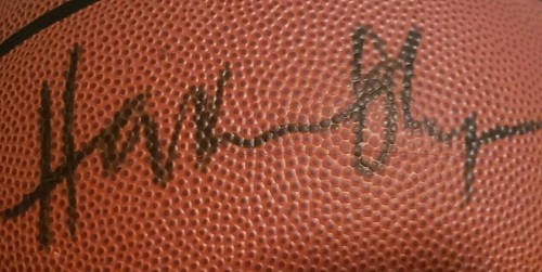 Hakeem Olajuwon Houston Rockets MVP Signed Basketball - Picture 3 of 6