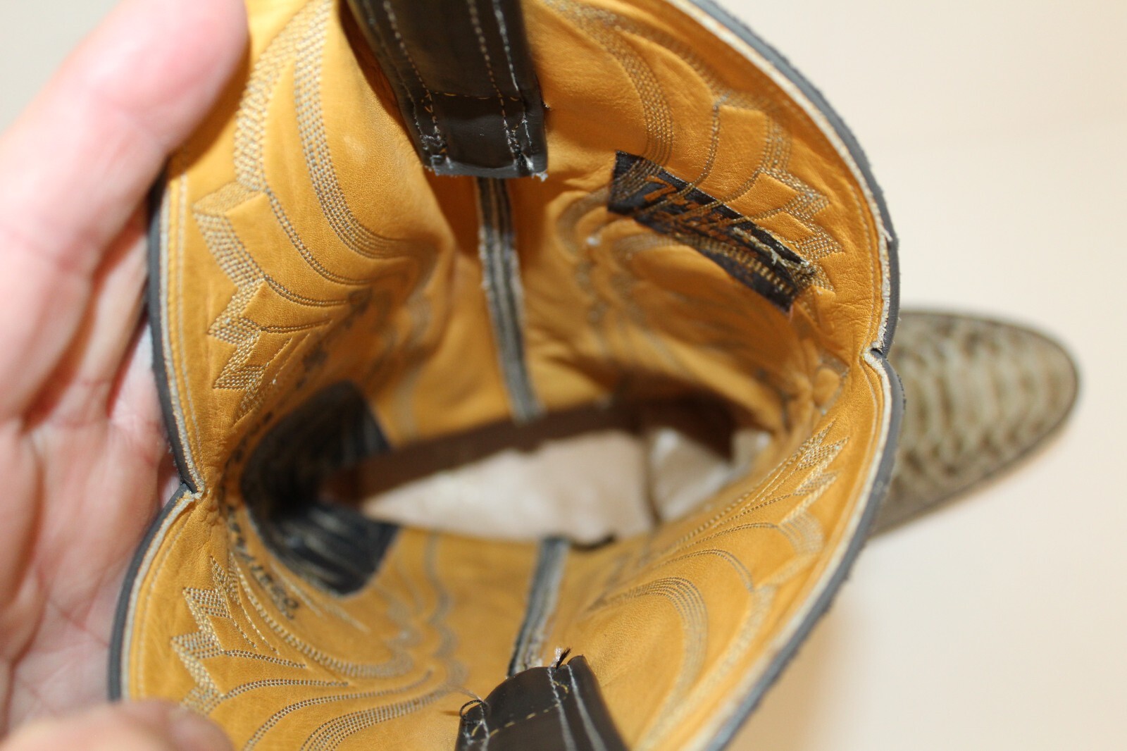 Tony Lama Gold Label Back Cut Python Snakeskin Co… - image 20