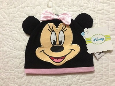 NEW DISNEY MINNIE MOUSE BABY GIRLS INFANT HAT WITH