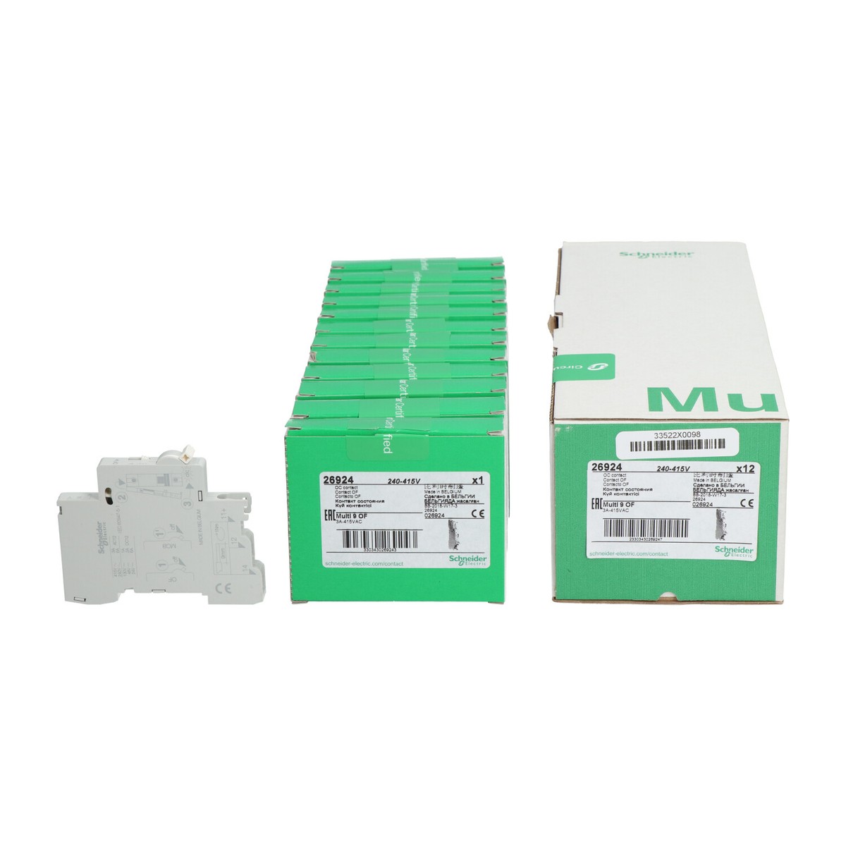 Schneider Electric 26924 Auxiliary Contact 1 OC for C60 ID New NFP