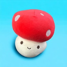 Mushroom Plush Toy Cute Kawaii Red Mushroom Plushie Stuffed Pillow Mush Decor