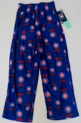 CHICAGO CUBS MLB TEAM APPAREL PAJAMAS LOUNGE PANTS YOUTH S M L XL NWT GEN2 LOGOS