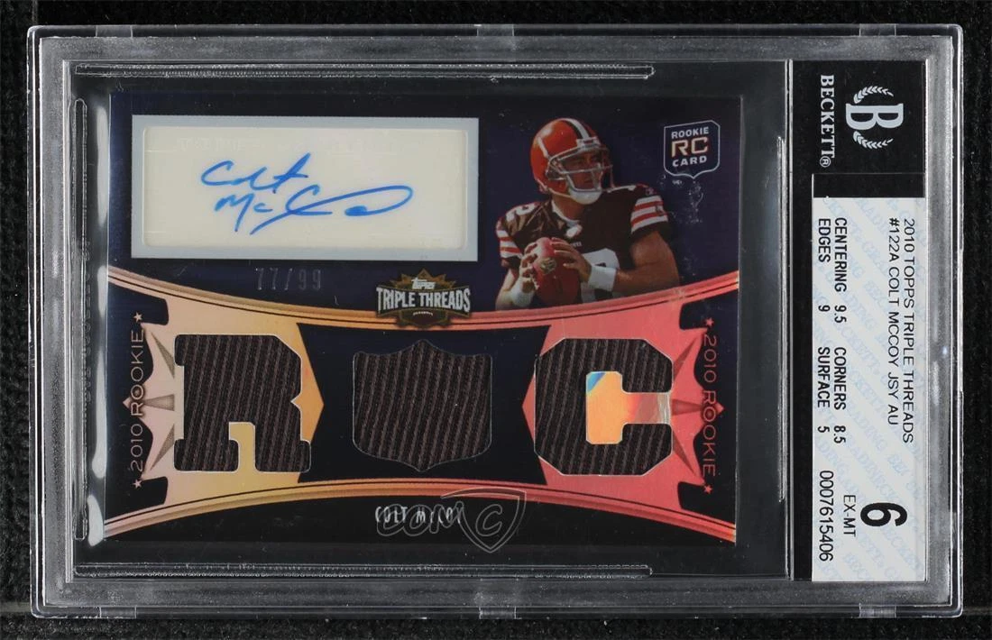 Colt McCoy Topps Triple Threads Relics #37 Base