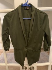 B Famous #usa Olive Green Blazer Size Medium