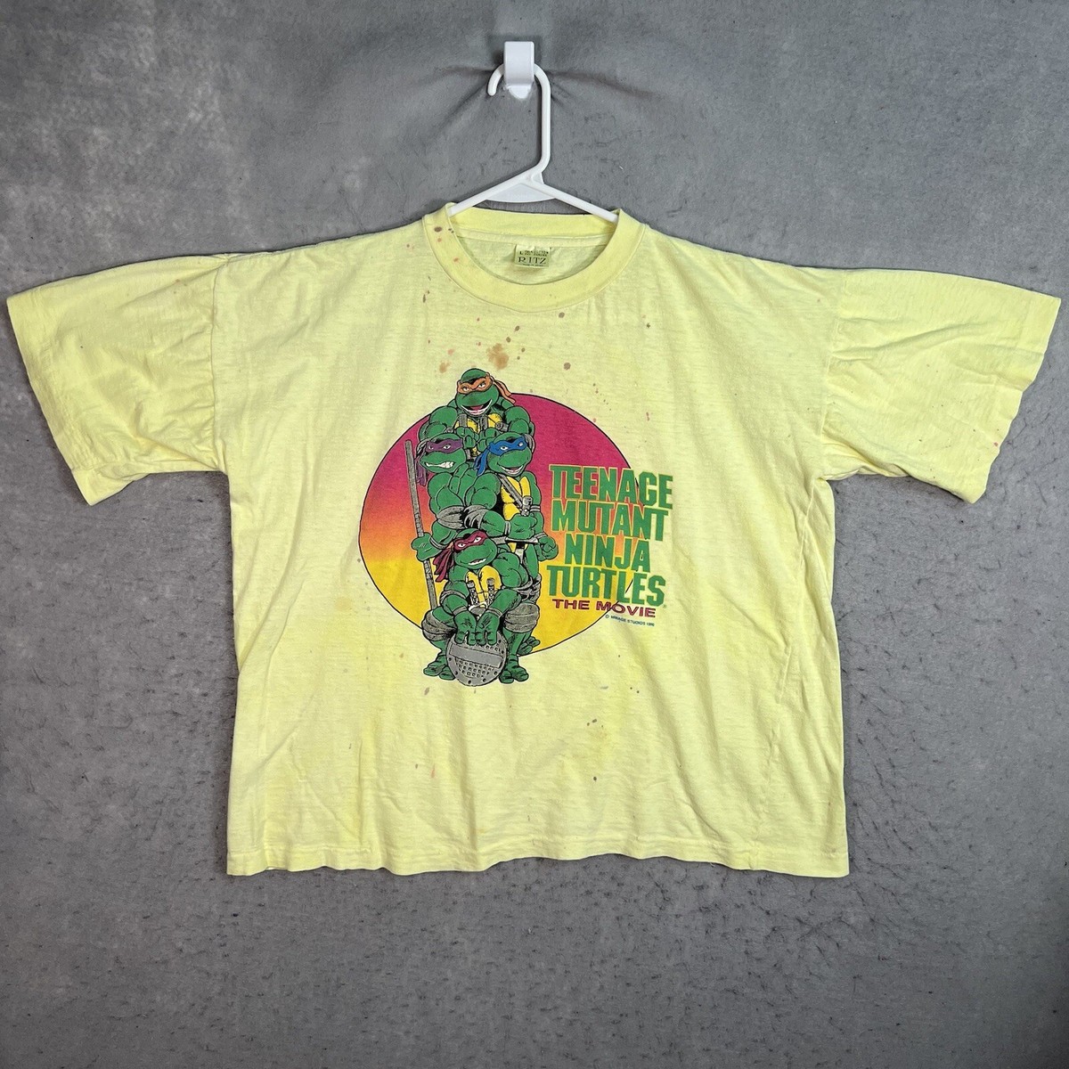 Vintage 90s Teenage Mutant Ninja Turtles The Movie T Shirt Adult
