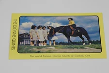 Vintage 1942 Dionne Quintuplets horse post card Quints Canada