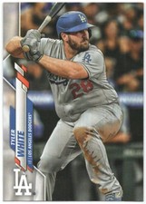 2020 Topps Series 1 TYLER WHITE NO TOPPS SILVER FOIL LOGO ERROR CARD #323