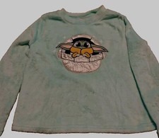 Disney Star Wars Womens Yoda Sleep Shirt Top Sz8-10 M Ultra Soft Cuddly PJ Party