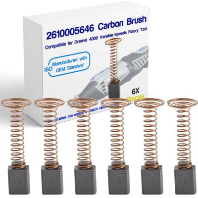 6 PCS Carbon Brushes Repairing Part Compatible with for Dremel 4000 Motor Bru...