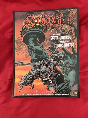 The Scourge Original Promo Poster SDCC 2010 San Diego Comic Con Aspen Comics