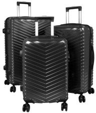 Polycarbonat-ABS Trolley Koffer TSA Schloss Aligse Schwarz Set o.als Gr.M.L,XL
