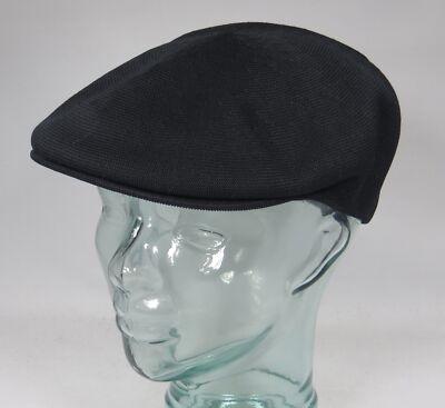Original Kangol Tropic 504 Flatcap Cap Mütze Schiebermütze schwarz NEU