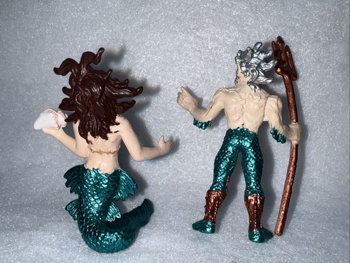 Mythical Realms Safari Ltd Poseidon with Trident & Mermaid Dragon Unicorn Beast - Picture 3 of 7