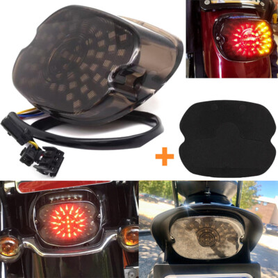 LED-Rücklicht  Für Harley Sportster Dyna Fat Boy E Glide ab schwarz smoke getönt