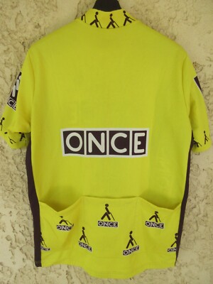 Maillot Cycliste Vintage ONCE LOOK 1997 Etxe-Ondo - JALABERT Camiseta XXL