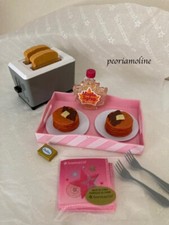 American Girl kitchen lot Syrup Napkin Butter 18" doll pop up toaster tray NEW
