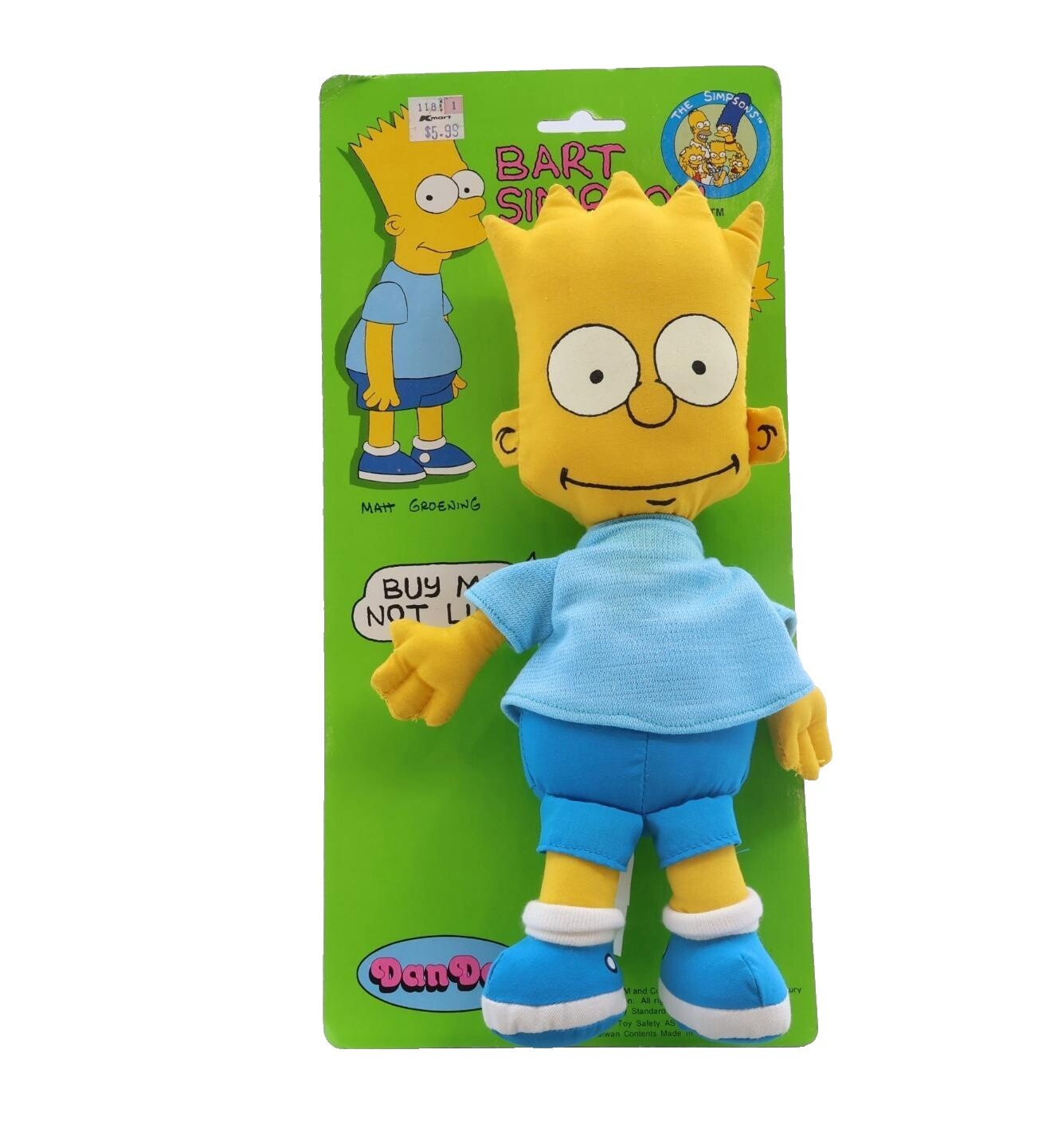 1990 ザ・シンプソンズ バート ソフビ フィギュア Hamilton THE