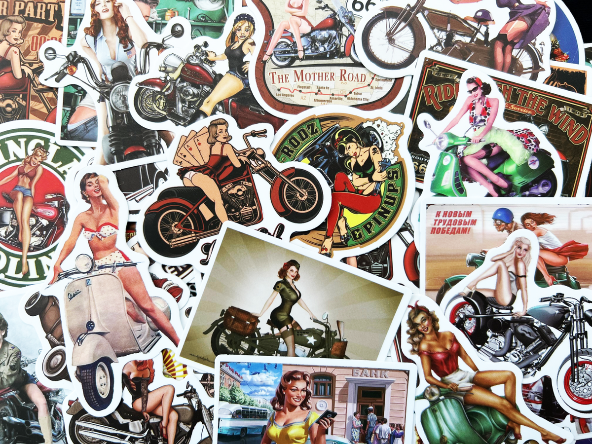 100 Military Retro Pin Up Girls Stickers Cars Trucks Bumpers