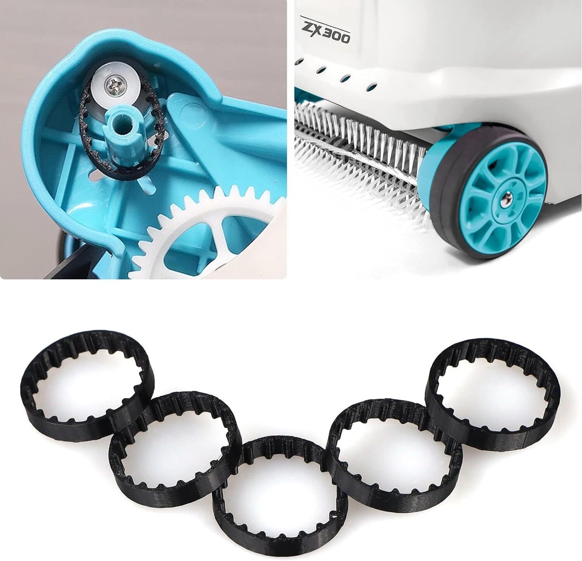 5 Pcs Replacement Belts for INTEX ZX300 Automatic Pool
