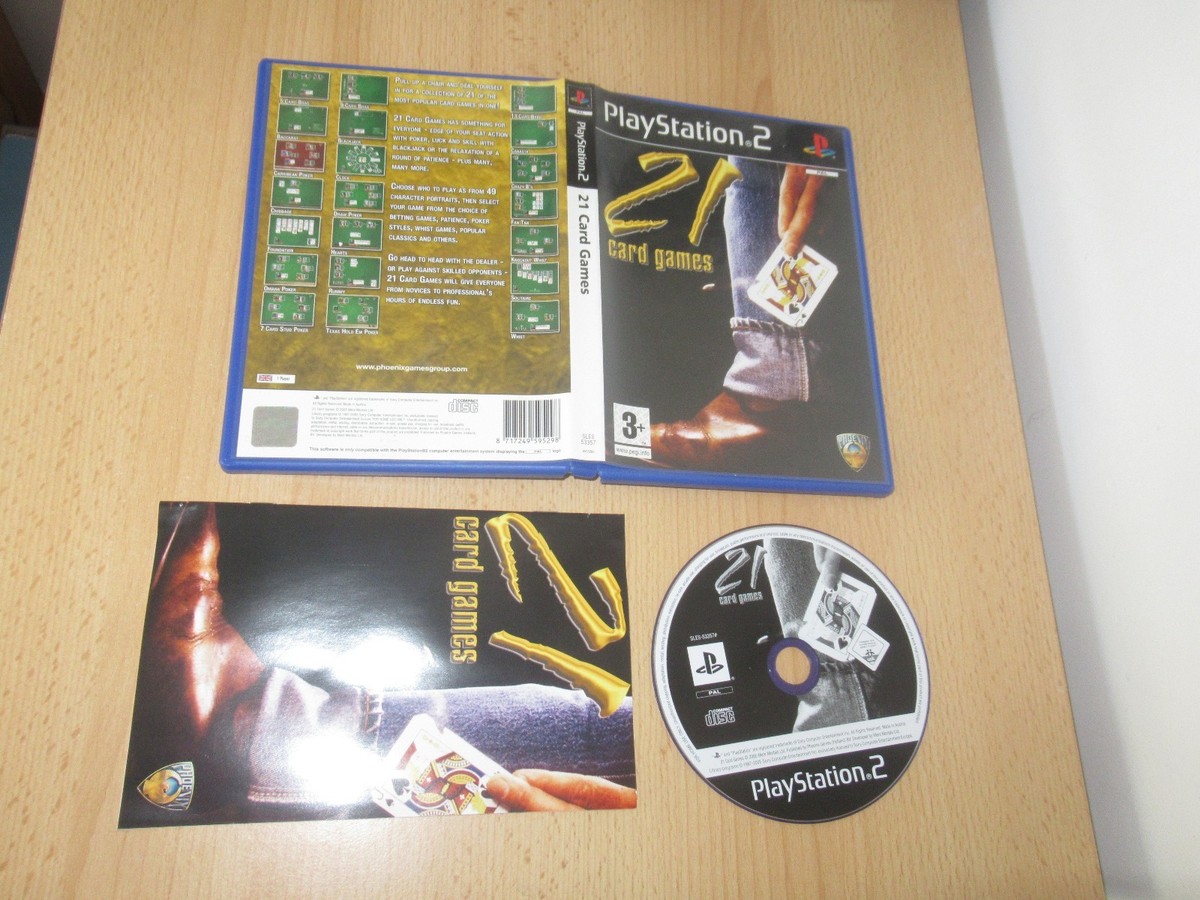 PS2 / Sony Playstation 2 game - 21 Card Games (boxed) for sale