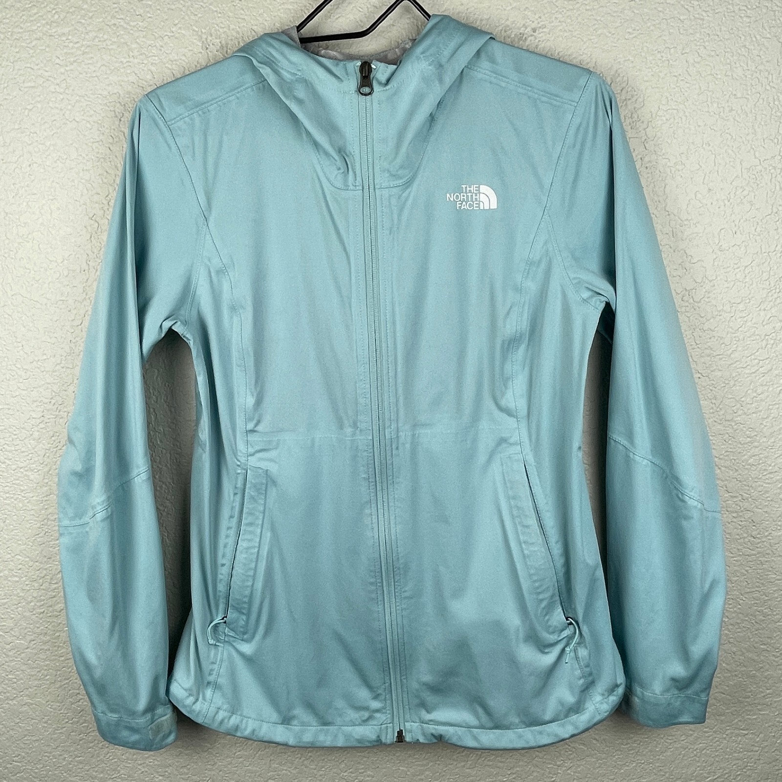 The North Face Water Wind  Proof Jacket Womens Medium Blue Hooded Gorpcore Read