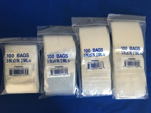 Elkay Kunststoff Druckverschluss Verschluss oben wiederverschließbar Poly Schmuck Beutel 2-mil Aufhängeloch - Bild 6 von 6