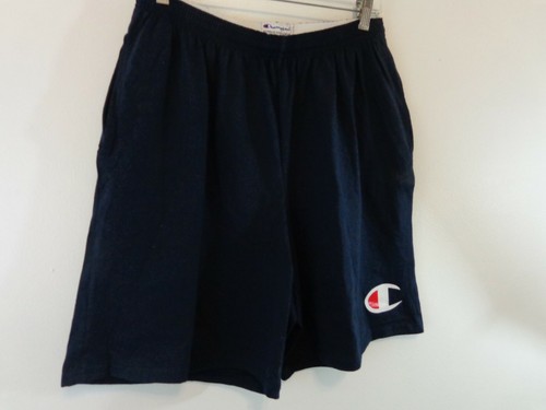 Champion Athleticwear Hombres Pantalones Cortos Atléticos Talla Grande Azul Marino Nuevos Sin Etiquetas - Imagen 4 de 8