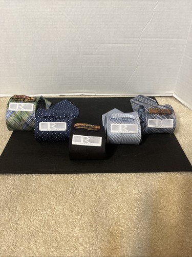 Lot of (5) Handmade Italian Raphael 100% Silk Ties - Made In Italy - Picture 4 of 4