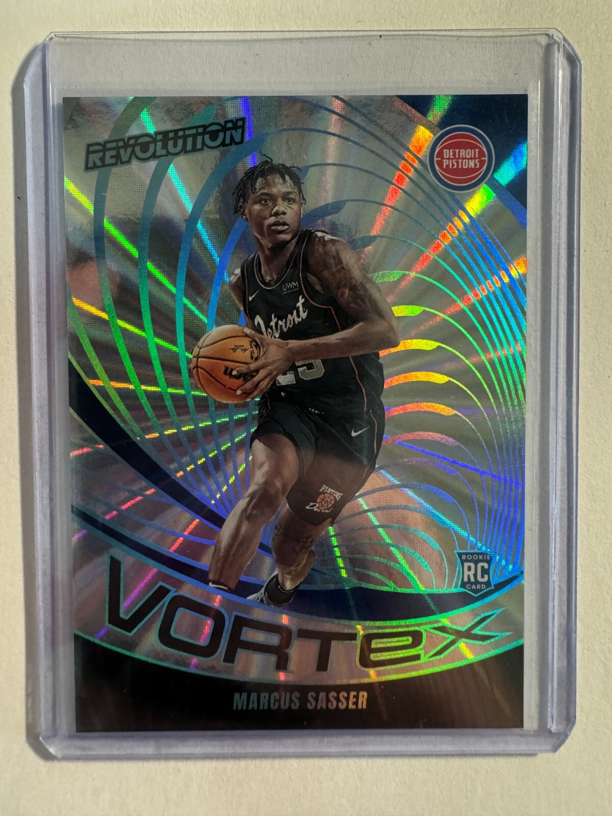 K234,339 - 2023-24 Panini Revolution Vortex Sunburst #8 Marcus Sasser #/75