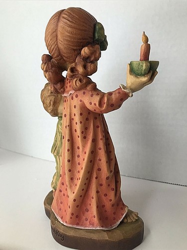 ANRI My Little Brother 291/2000 Sarah Kay Design Valentine Wood Carving Italy VG - Picture 3 of 11