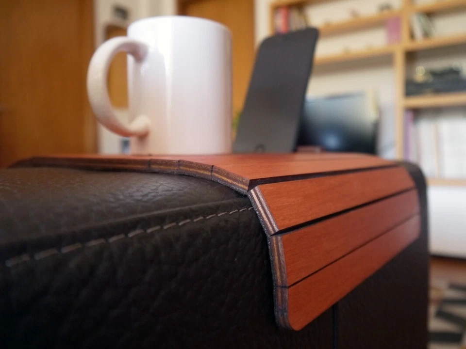 Flexible Sofa Arm Table with Phone and Tablet Stand, Small Slinky Over the Couch - Image 2 of 4