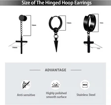 16 Aretes De Hombre Para Ninas Ninos Mujer Modernos Arete Pantalla Cruz Cristian