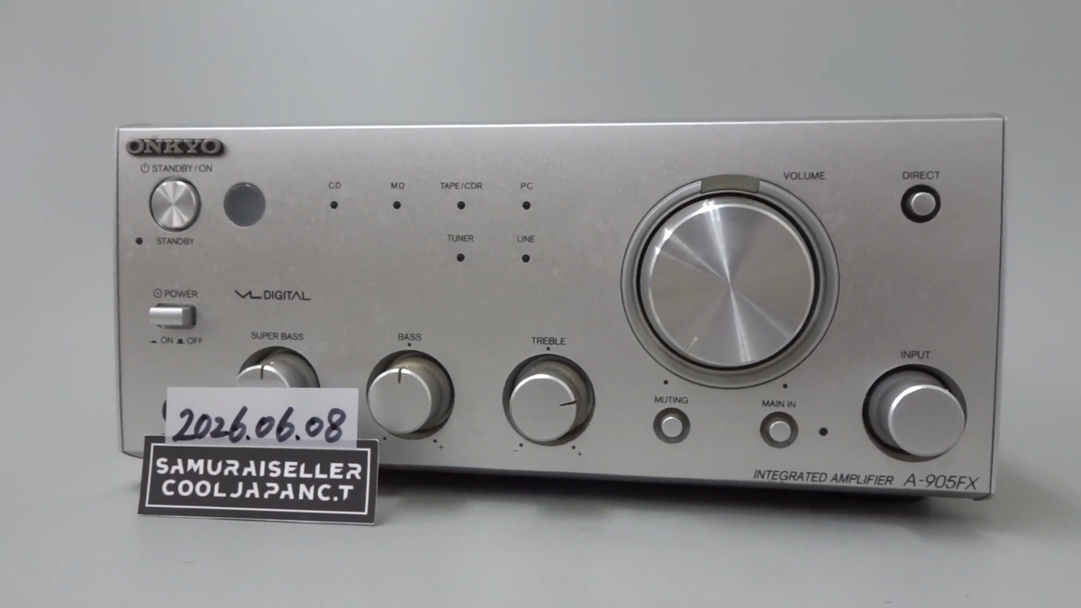ONKYO A-905FX Pre-Main Integrated Stereo Amplifier Silver Audio VL