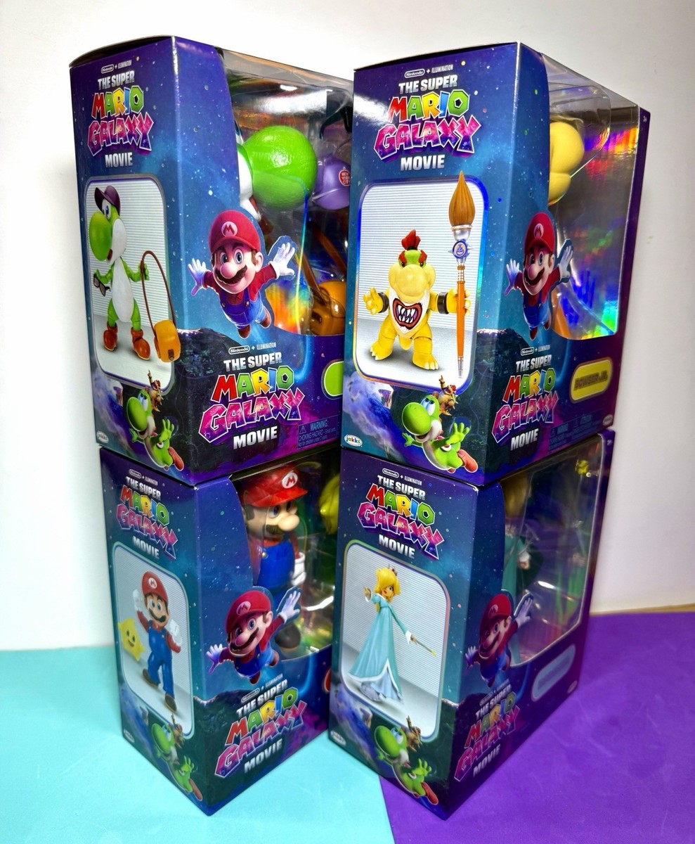2026 JAKKS The Super Mario Galaxy Movie 4pk: MARIO, ROSALINA