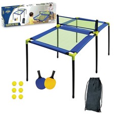 Anywhere Sports Portable Trampoline Ping Pong Table Tennis Game for Kids