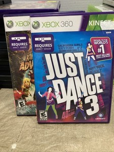 テレビゲーム Xbox360+Kinect +ダンスソフト2個とアドベンチャー