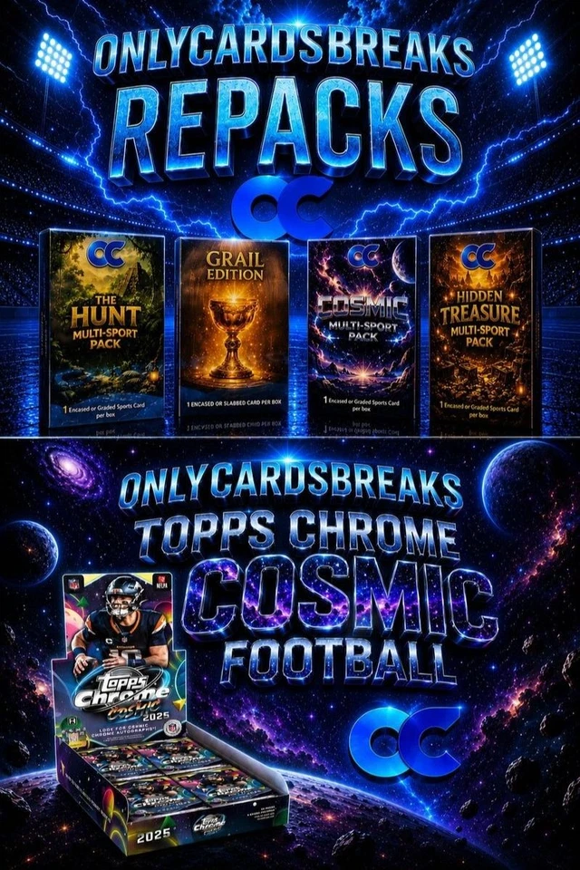 🏈TOPPS CHROME COSMIC FOOTBALL / MULTI-SPORT REPACKS 🏈