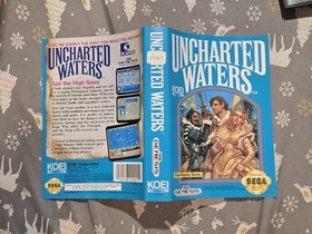 Uncharted Waters (Sega Genesis) NO Game! Case / Box ONLY! EX!