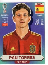 2022 Panini World Cup Stickers #ESP9 Pau Torres - SCR