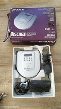 Sony Discman D-E805 ESP2 CD Player Portable Walkman Boxed  Lots of Accessories