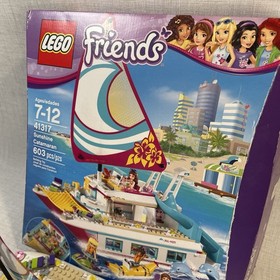 LEGO FRIENDS Sunshine Catamaran 41317 Near Complete With Box And Manual